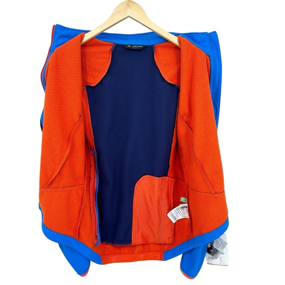 New VAUDE Jacket Bealach Soft Shell Cycling Blue - Picture 2 of 9